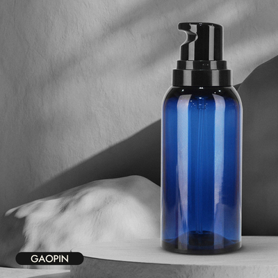 Imballaggio blu di lusso della lozione del corpo di PCR della bottiglia 130ml del balsamo e dello sciampo