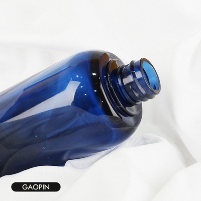 Imballaggio blu di lusso della lozione del corpo di PCR della bottiglia 130ml del balsamo e dello sciampo
