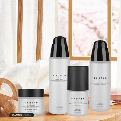 commercio all'ingrosso 50/100/120ml ecofriendly pet white Lozione per il lavaggio del viso flaconi per pompa in plastica cosmetica