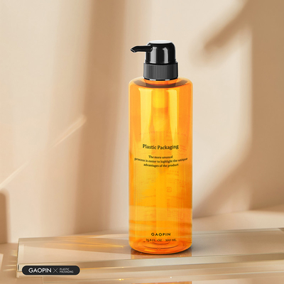 Flaconi di shampoo trasparente per contenitore per lozione per il lavaggio del corpo in plastica per animali domestici di lusso personalizzati da 500 ml