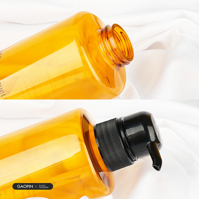 Flaconi di shampoo trasparente per contenitore per lozione per il lavaggio del corpo in plastica per animali domestici di lusso personalizzati da 500 ml