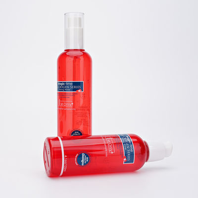bottiglia di plastica di plastica rossa della lozione dello spruzzo PETG della pompa di cura di pelle del fronte di 60ml 125ml 150ml