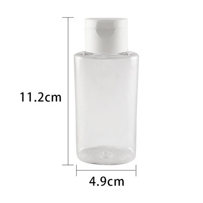Il chiaro gel vuoto del prodotto disinfettante della mano di Flip Cap Cosmetic Plastic Bottles imbottiglia 60ml 100ml