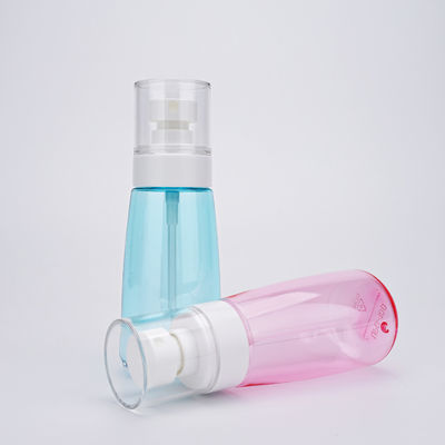 PETG 80ml bottiglia fine dello spruzzo della foschia da 100 ml con la chiara copertura antipolvere