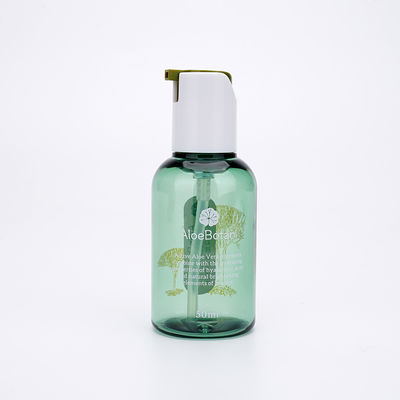 Barattoli vuoti di plastica cosmetici della crema di fronte delle bottiglie 50ml 100ml della serratura di rotazione
