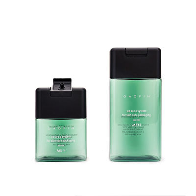 200ml 250ml Flip Top Shampoo Bottles, bottiglie di plastica del quadrato di PETG per il prodotto disinfettante della mano