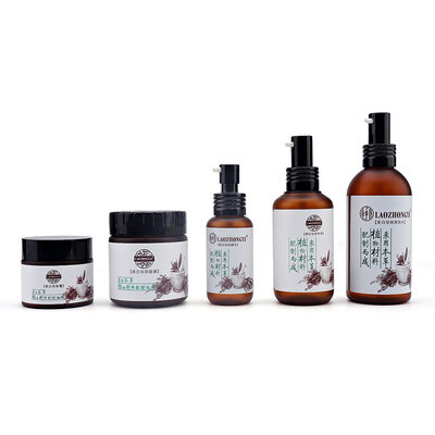 Bottiglie di plastica cosmetiche 150ml 100ml Amber Pet Bottle del ODM dell'OEM