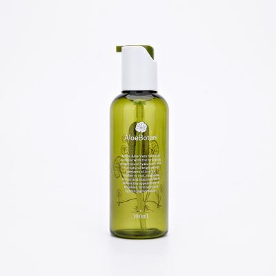 Barattolo della bottiglia 50ml PETG della lozione ed insieme cosmetici di plastica verde chiaro delle bottiglie