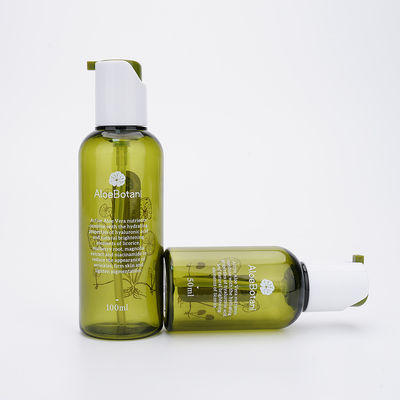 Barattolo della bottiglia 50ml PETG della lozione ed insieme cosmetici di plastica verde chiaro delle bottiglie