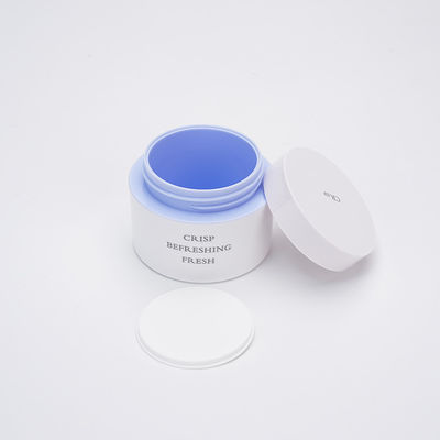 Bottiglia di plastica bianca Skincare della lozione di PETG che imballa i barattoli cosmetici di 15g 20g