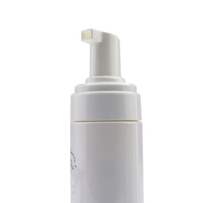 bottiglia bianca dell'ANIMALE DOMESTICO del cilindro della bottiglia della pompa della schiuma plastica di 150ml 25ml