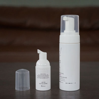 bottiglia bianca dell'ANIMALE DOMESTICO del cilindro della bottiglia della pompa della schiuma plastica di 150ml 25ml