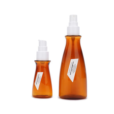 Bottiglia di plastica di lusso 170ml riciclabile della lozione di Brown per Skincare personale