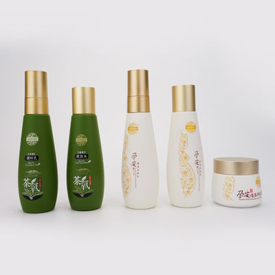 Imballaggio cosmetico di plastica verde