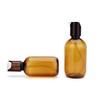 bottiglia di plastica Amber Color Screen Printing della lozione di 30ml 60ml 130ml