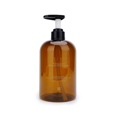 Bottiglia vuota di Amber Pump Bottles 400ML 760ML del lavaggio di plastica della mano