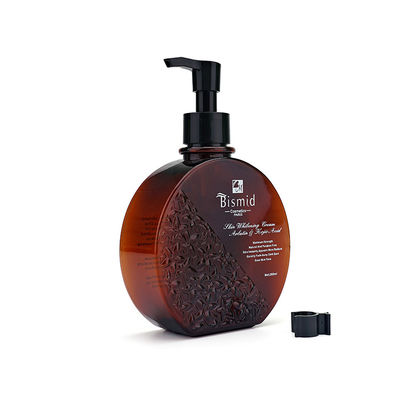imballaggio di cura di 250ml Brown PETG Amber Pump Bottles For Skin