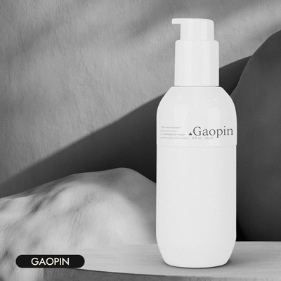 lo sciampo di plastica 6.087oz imbottiglia la timbratura calda della manica di alluminio
